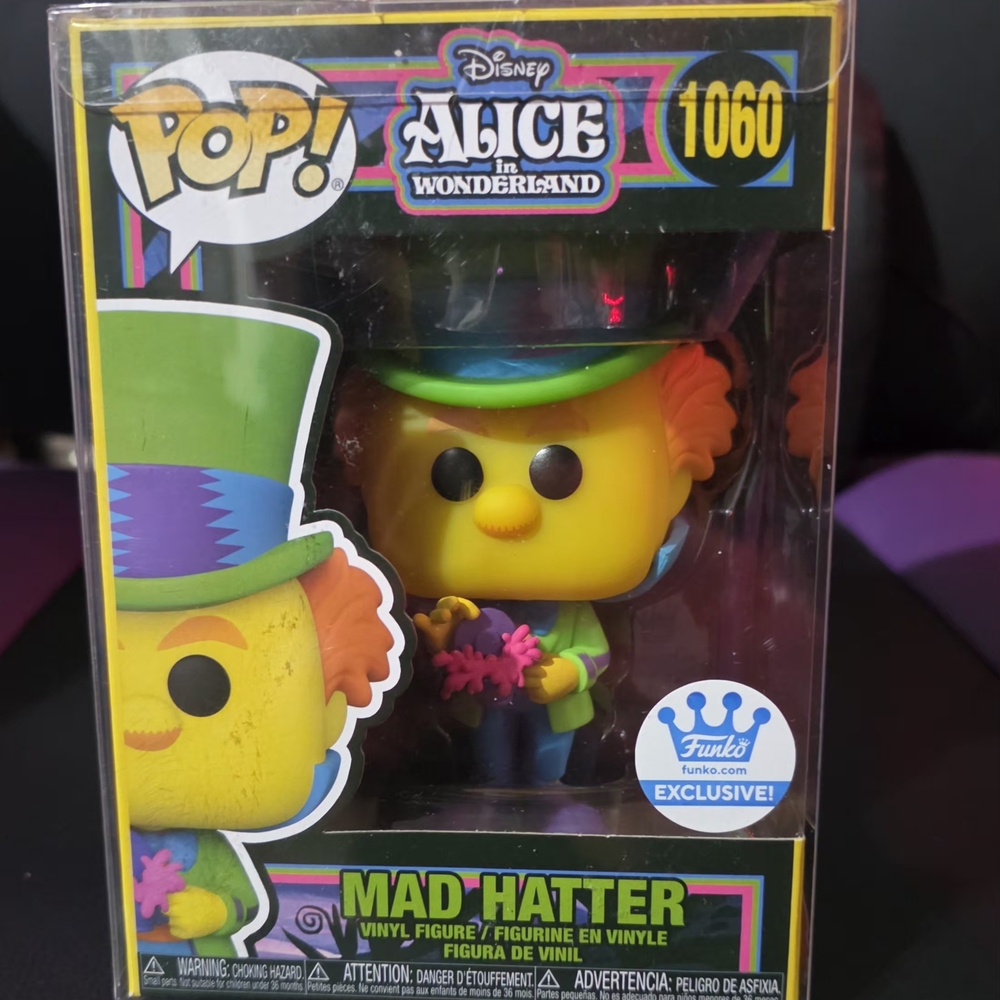 Funko Pop Mad Hatter Vinyl Figure Black Light #1060